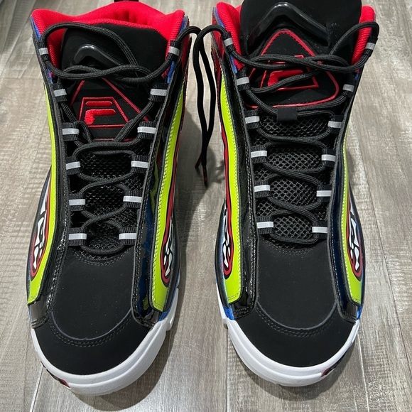 Fila Grant Hill 2 Racing High Top Sneakers Men's 1BM01855-048 Rare size 10,5 - Picture 11 of 13